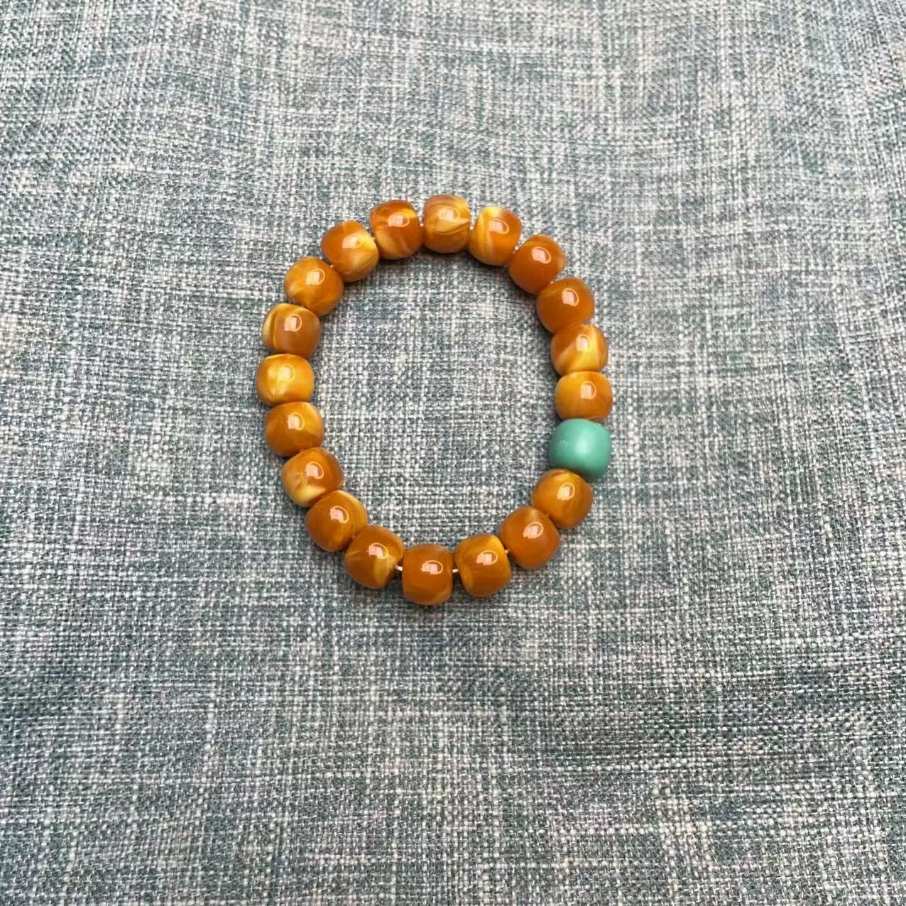 YH金白腰花单圈手串瑶轩堂精选高端SC278