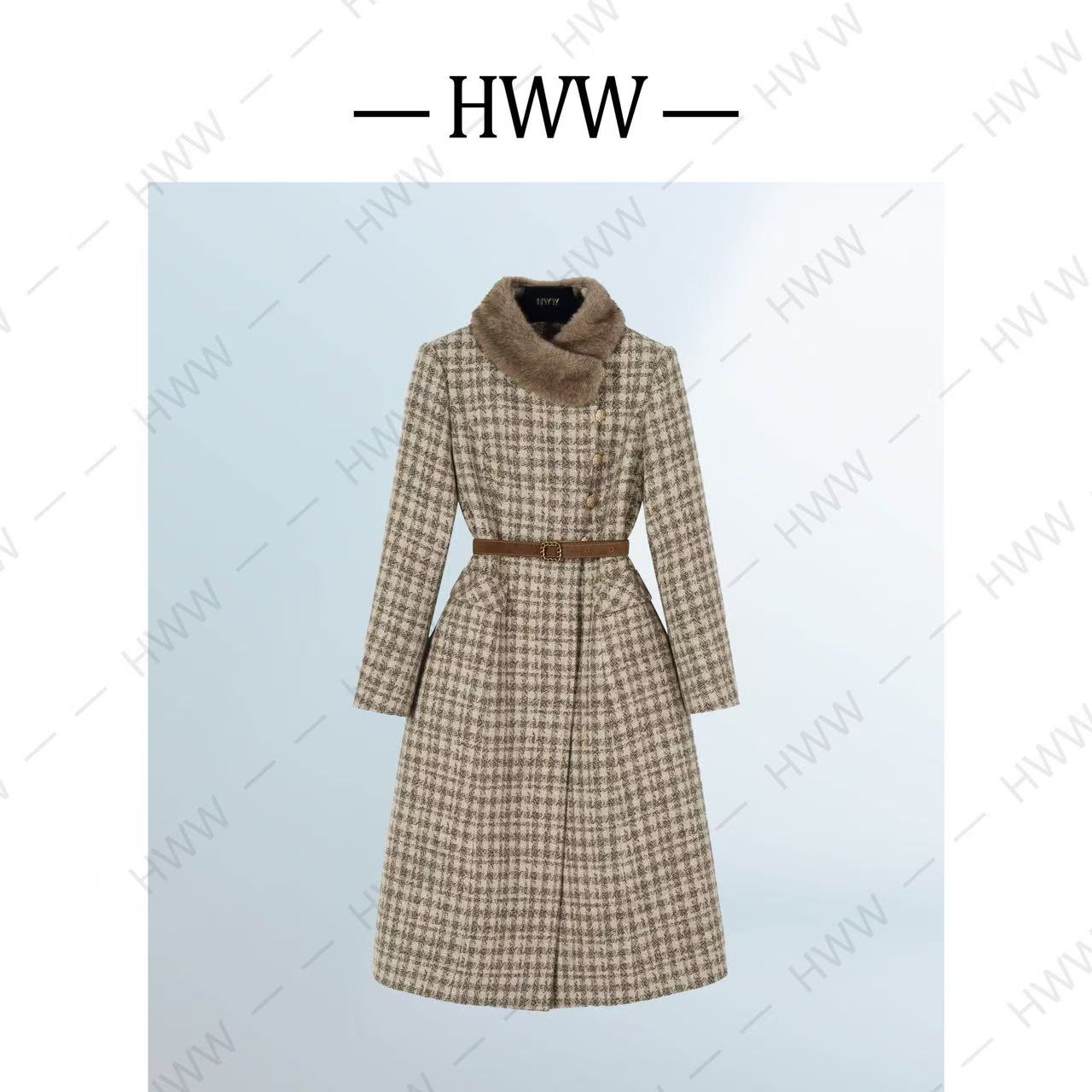 【现货现发】90白鹅绒含羊毛毛领可拆气质收腰鹅绒服DHZFF407793