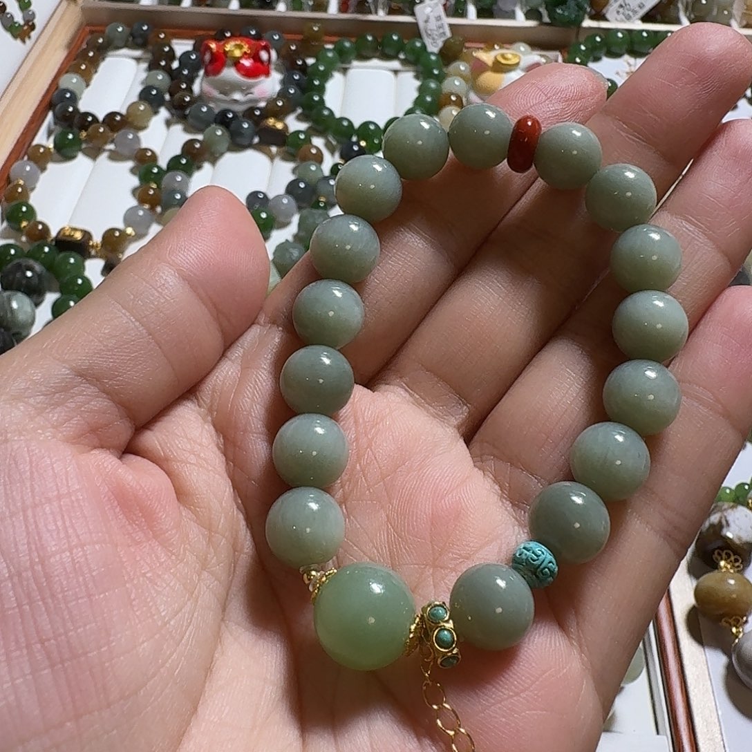 和田玉未镶嵌手链