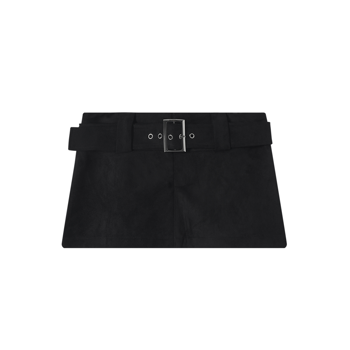 IAMCPLUS 2025AW 麂皮绒辣妹低腰腰带裙