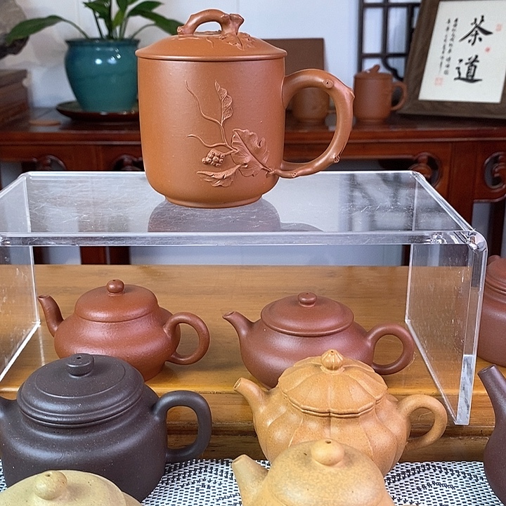 茶杯紫砂黄龙山红泥葡萄杯零添加