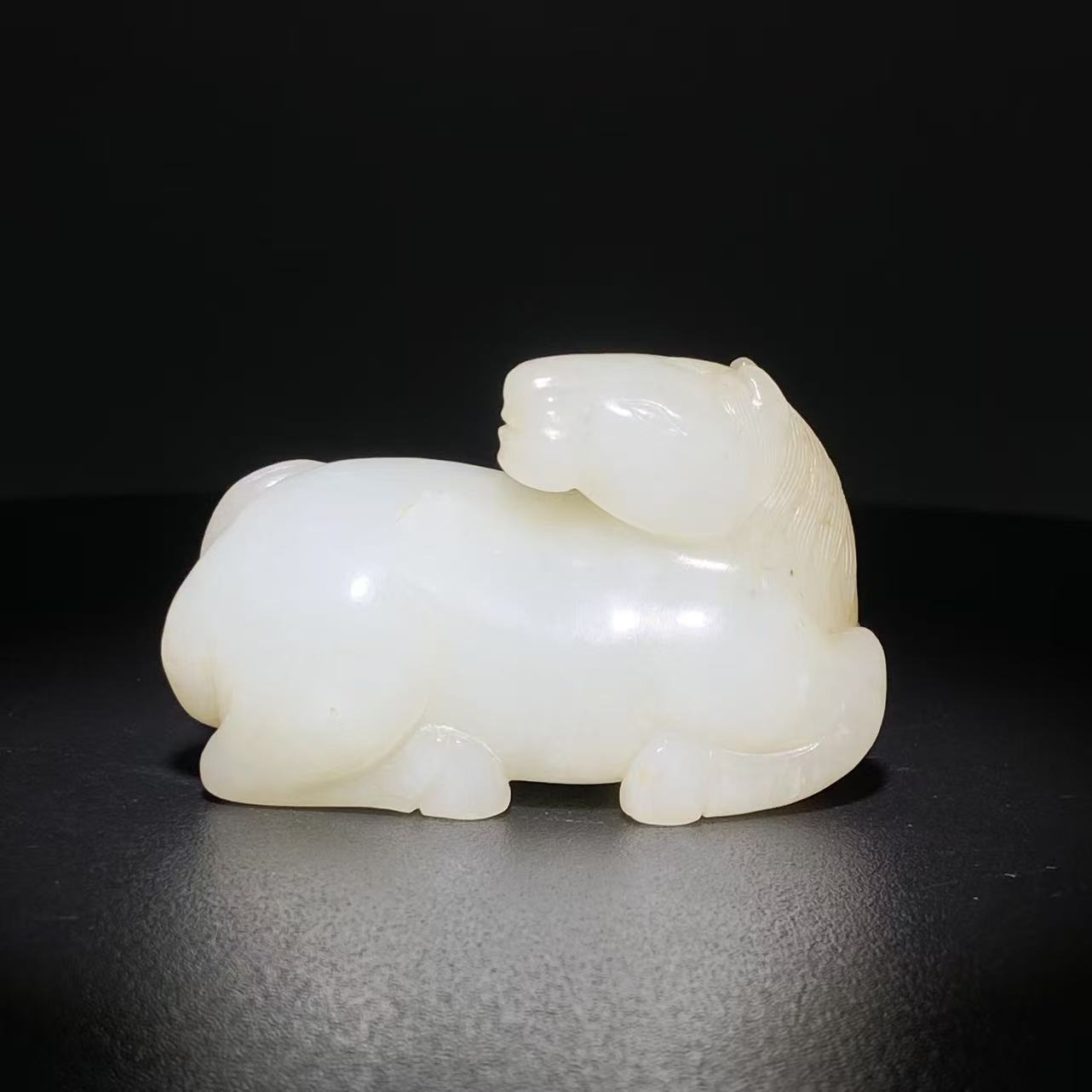 【清代】-古玉卧马2511290126