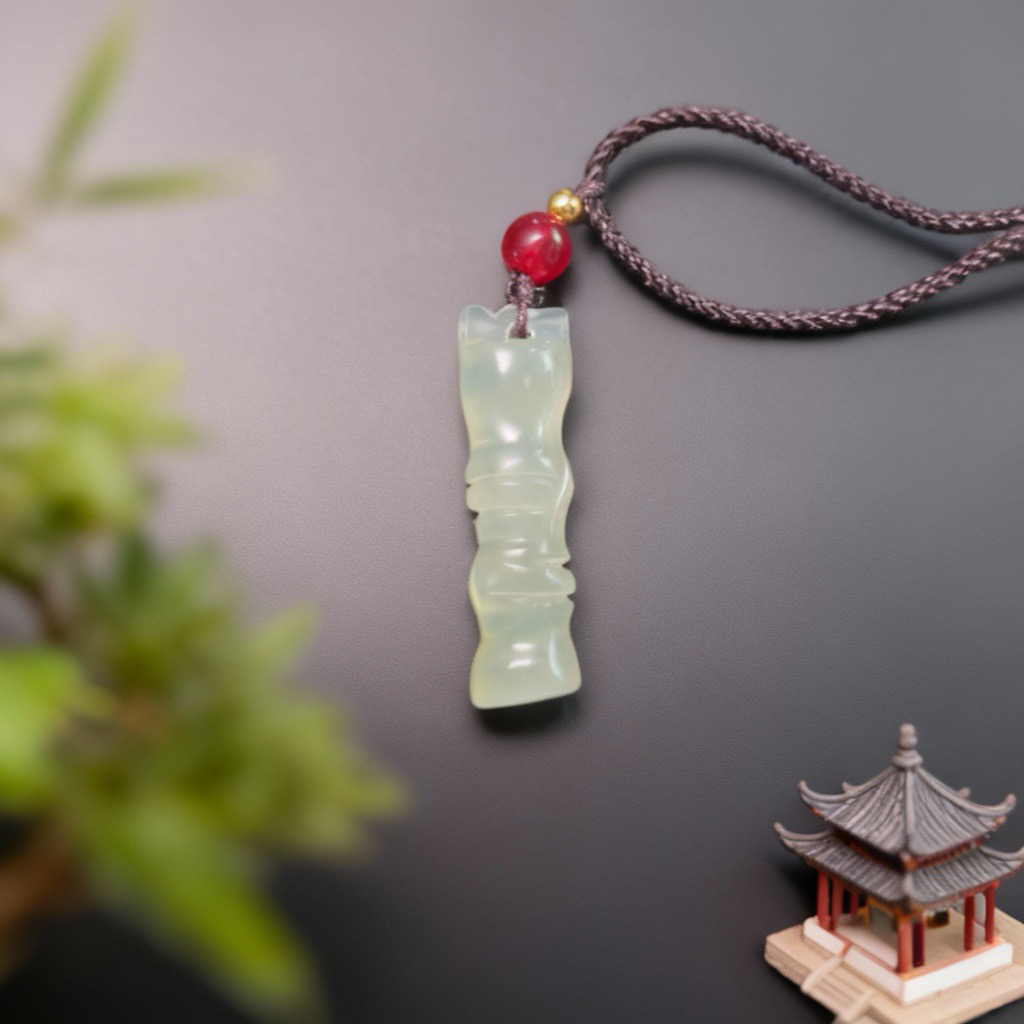 【周总福利】天然蛇纹石玉竹节