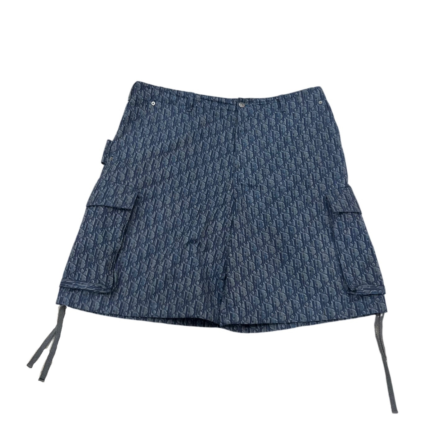 99新 DIOR/迪奥 FW25 斜纹满印拉链短裤 54码/99新/公价17500