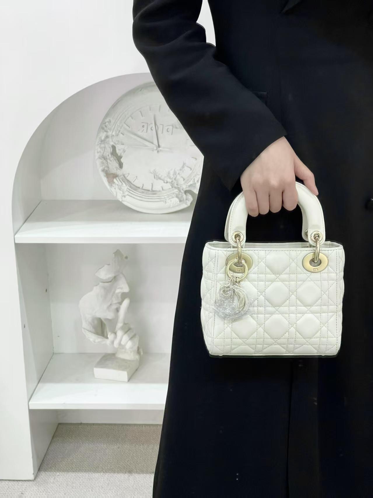 95新 DIOR/迪奥 dior戴妃三格白金包/优品