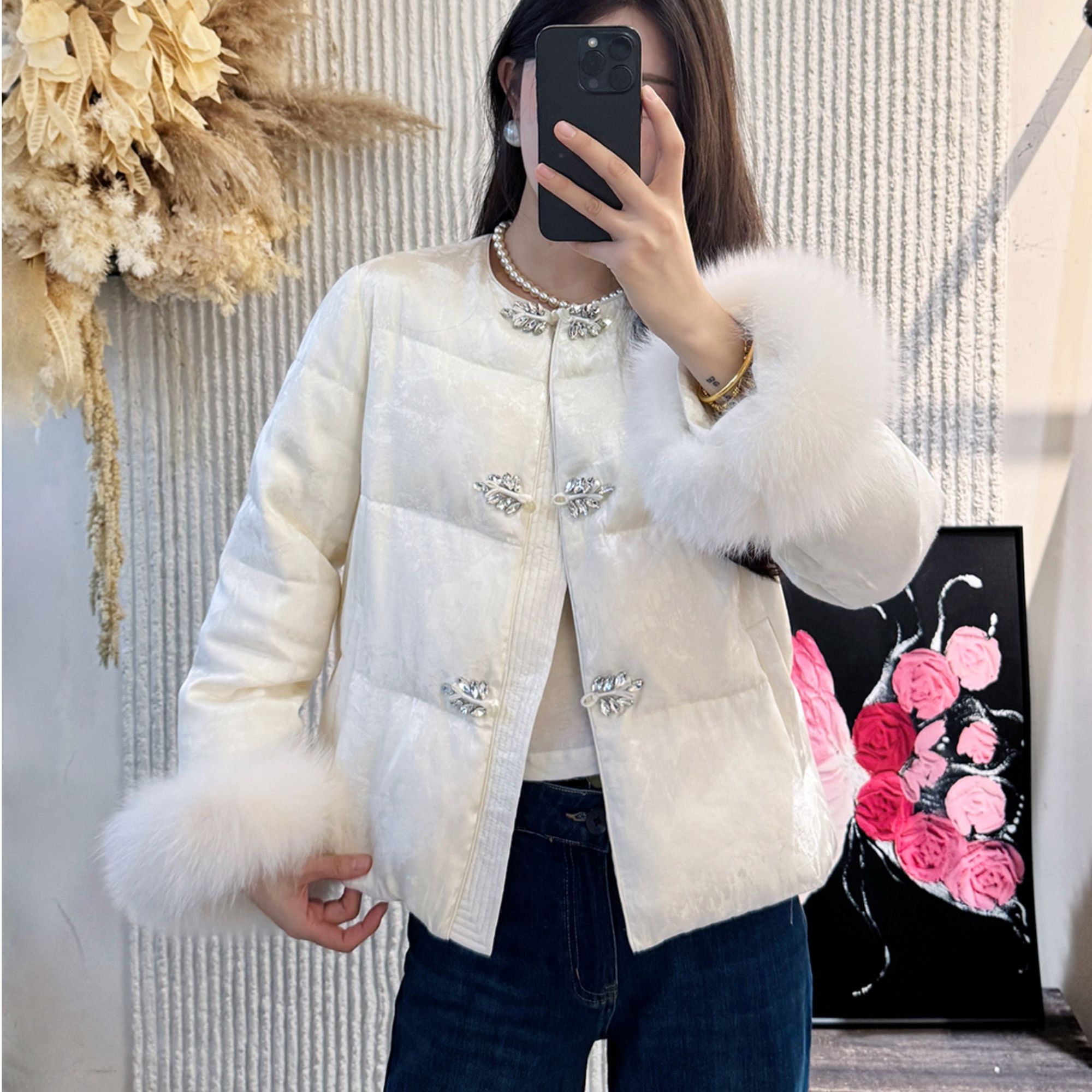 复古新中式高级感国风百搭冬季女棉衣棉服减龄保暖时尚气质