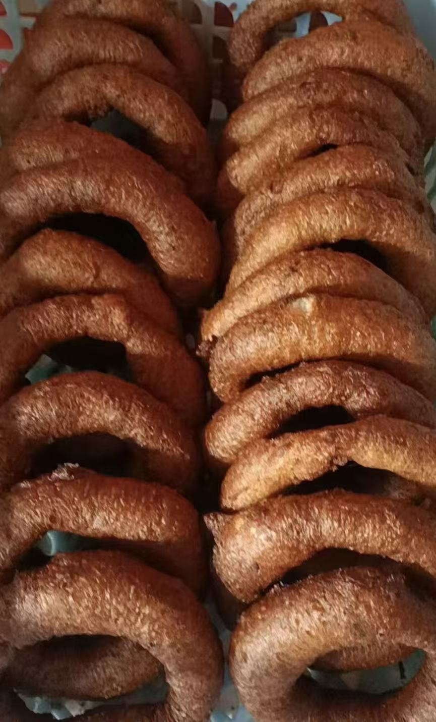 手工荞麦面油圈圈