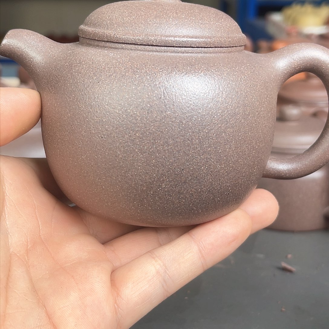 茶壶紫砂刘子新全砂天青匏尊