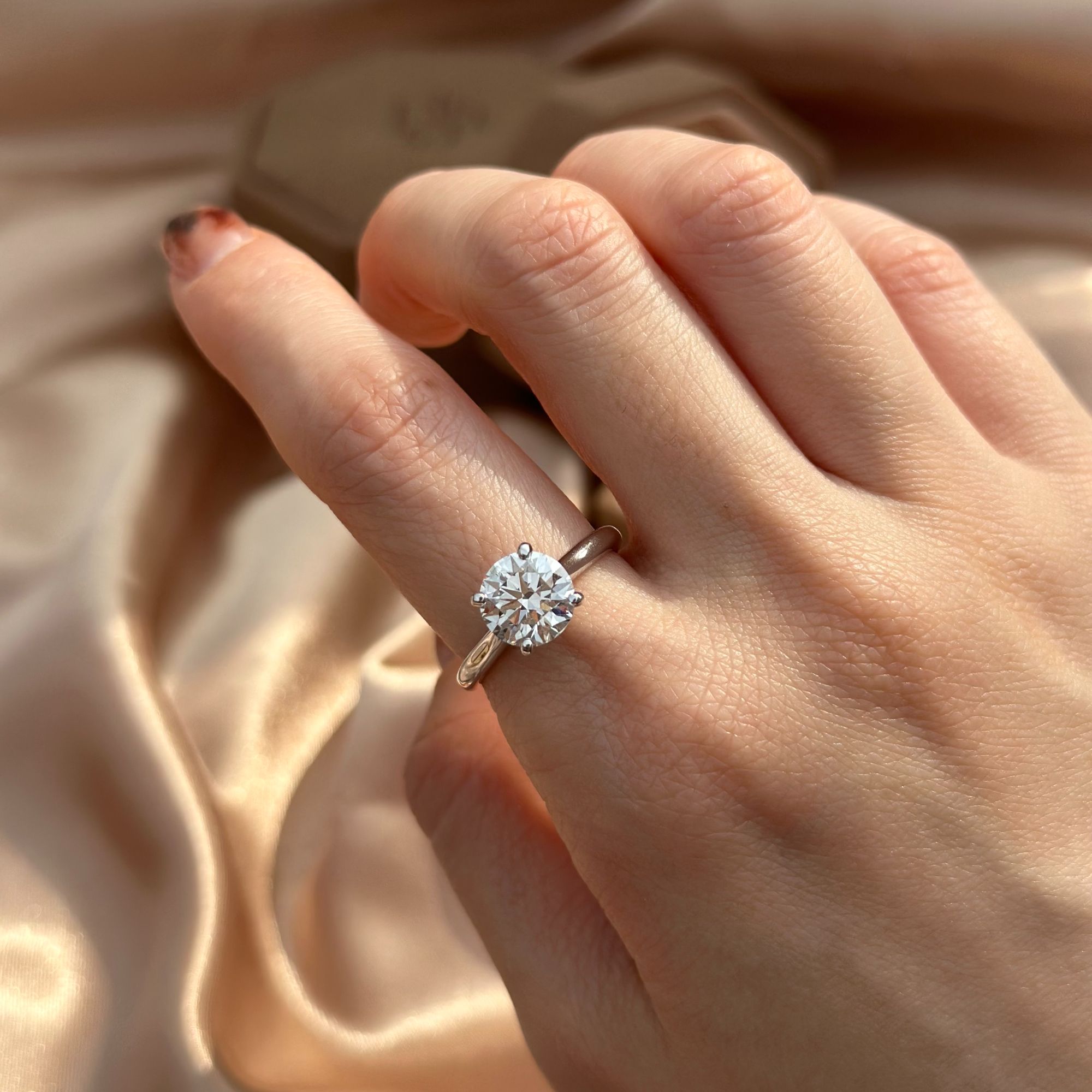 eloralab 实验室培育钻石现货|经典四爪镶培育钻戒 主石2.05ct