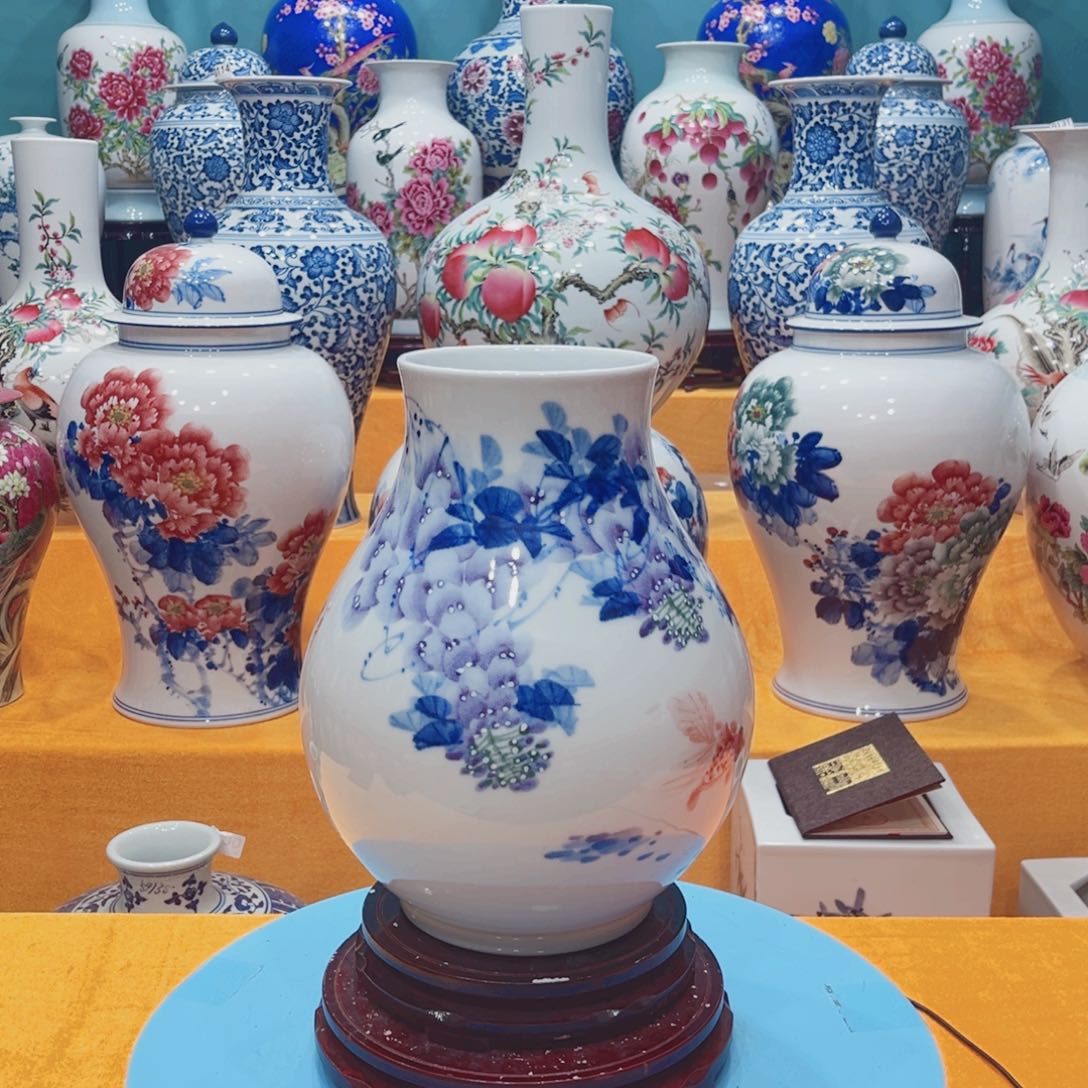 摆件景德镇陶瓷花瓶