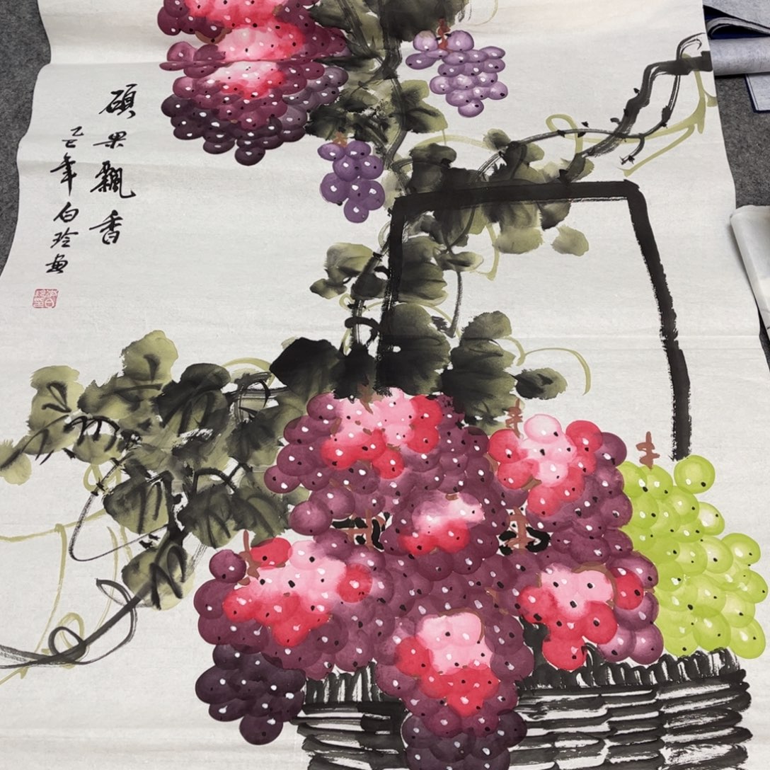 国画12.12纯手绘无边框作品