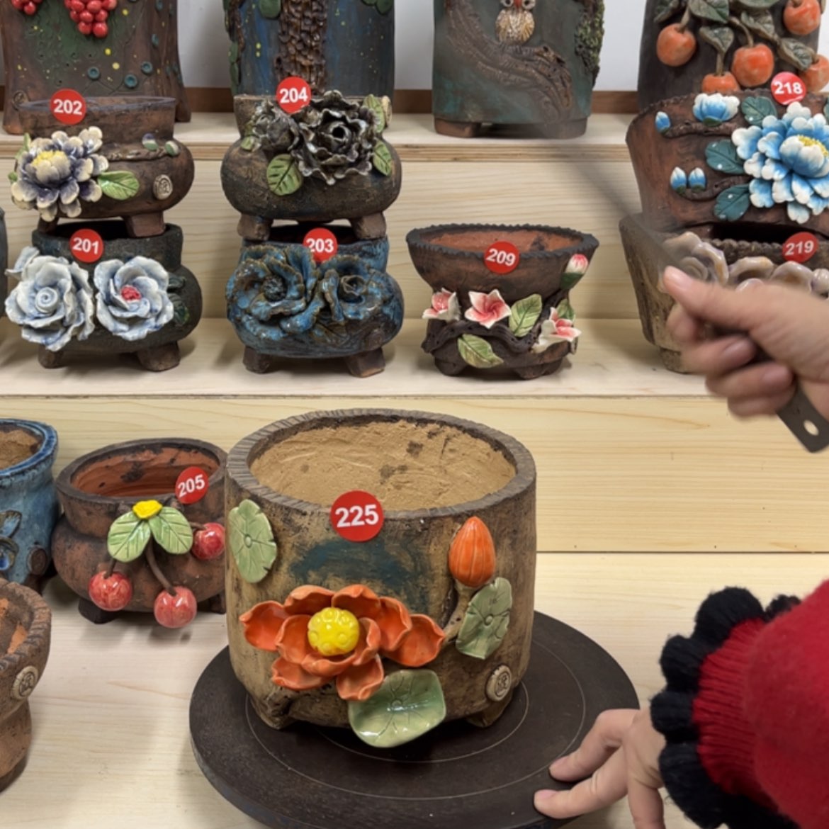 【闪购商品】紫砂花盆225号内口15外高14.5