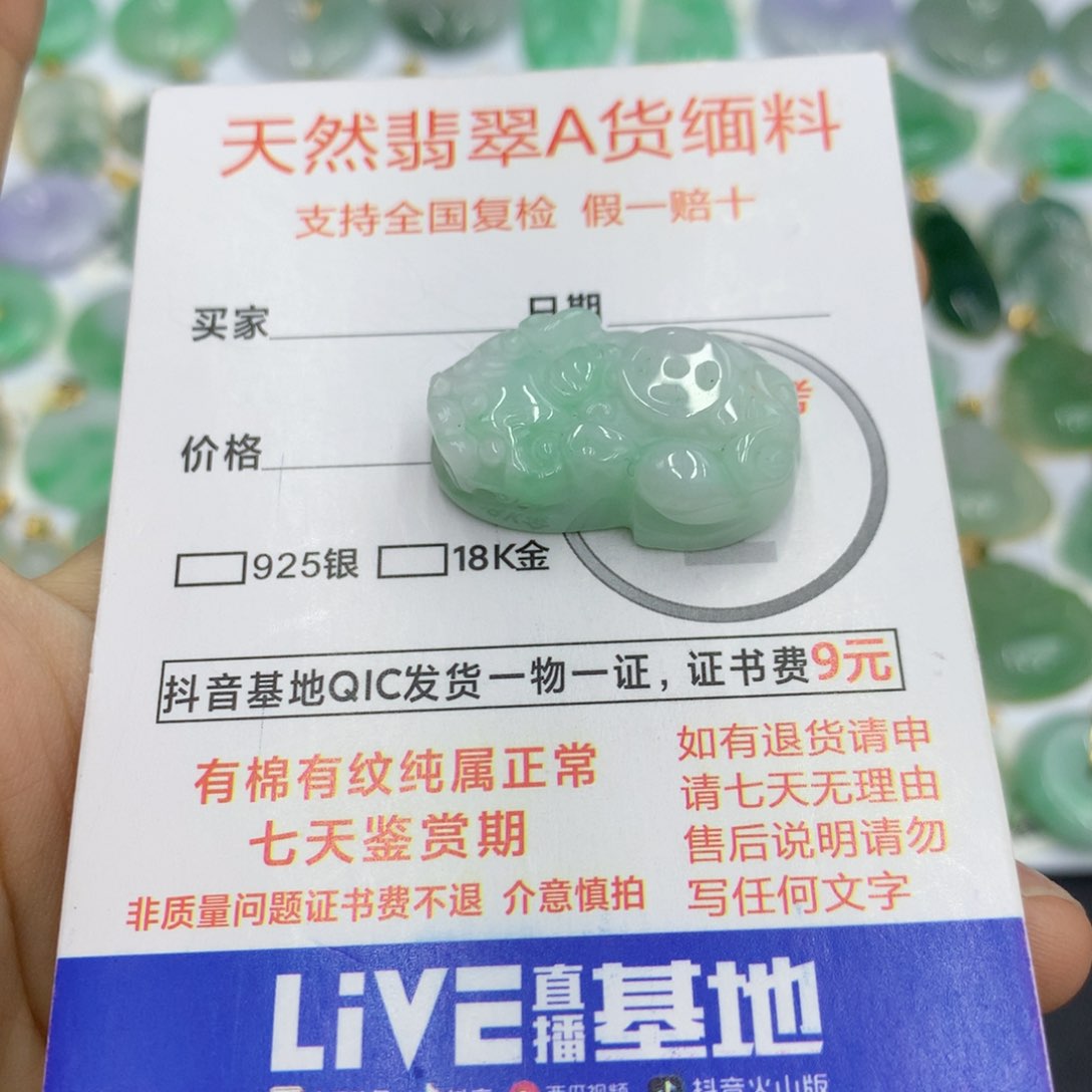 翡翠颈饰未镶嵌翡翠