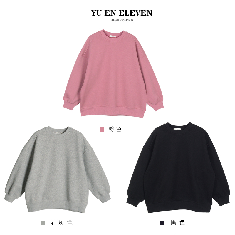 YUENELEVEN屿恩【大版圆领卫衣】加绒加厚YUENELEVEN屿恩小众自制