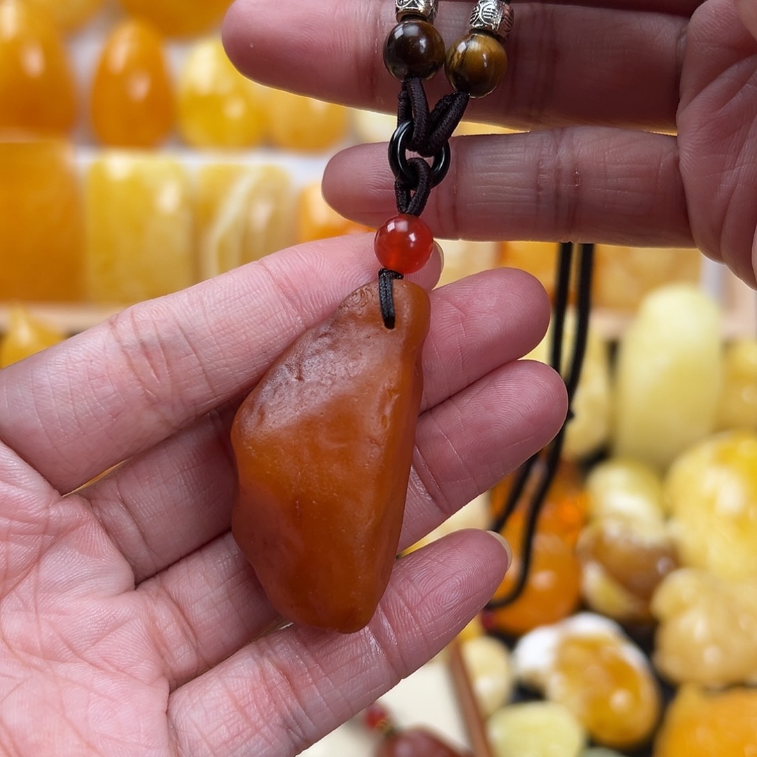 蜜蜡颈饰未镶嵌蜜蜡