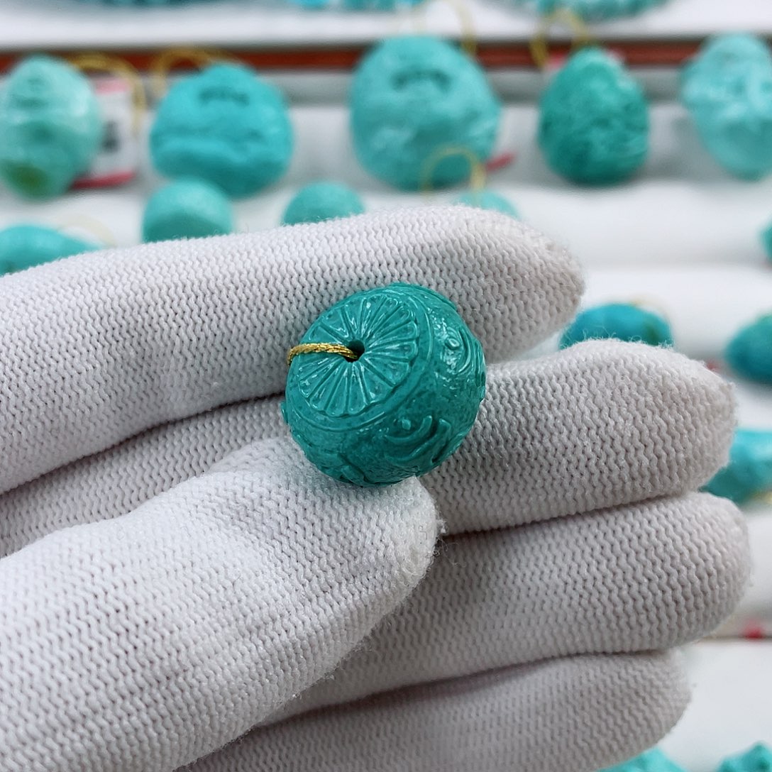 绿松石车挂未镶嵌