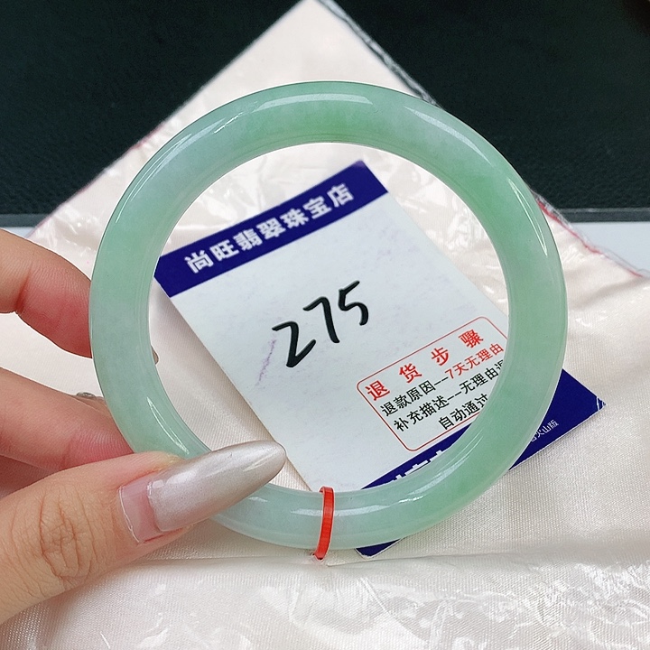 翡翠手镯（圆镯）未镶嵌翡翠12