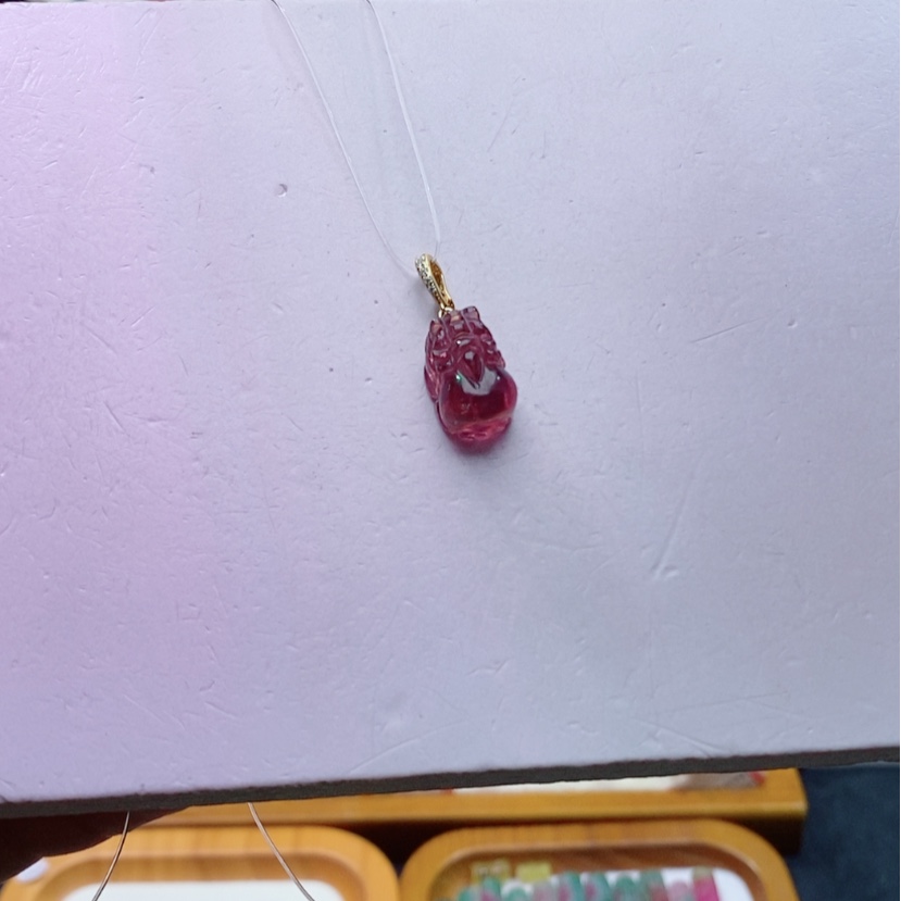 【闪购商品】碧玺碧玺m18K金镶嵌吊坠