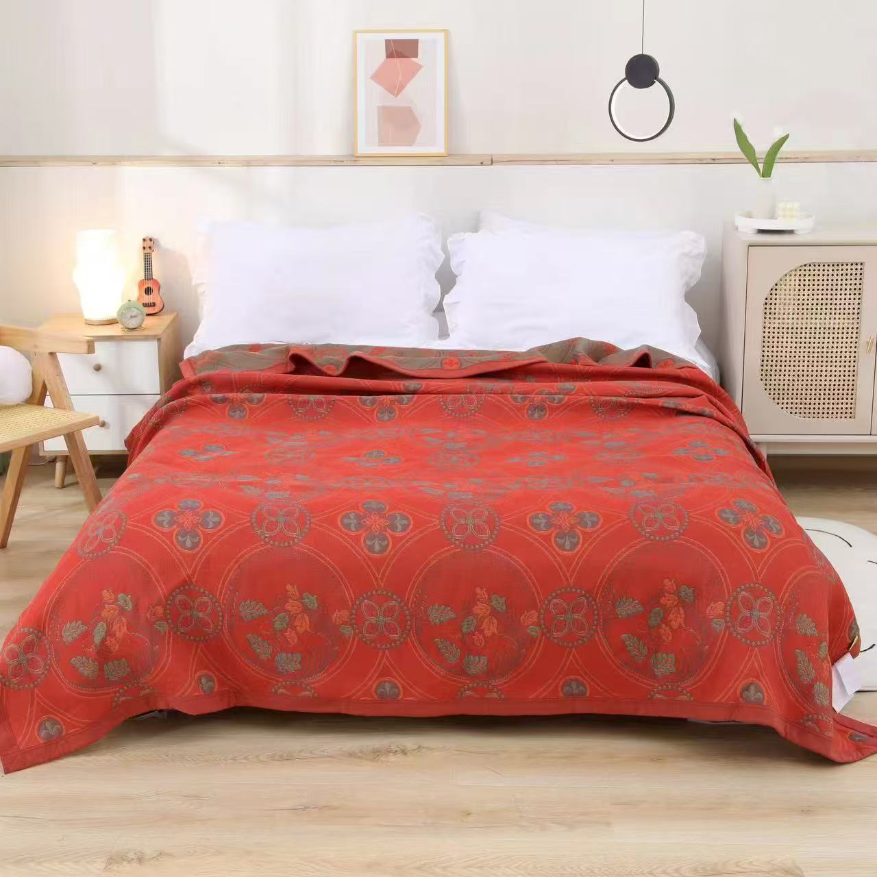 镜中花-230*250大床盖软凉席恒温毯四季可用