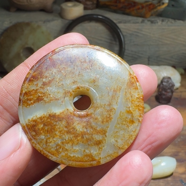 和田玉车挂未镶嵌匹*