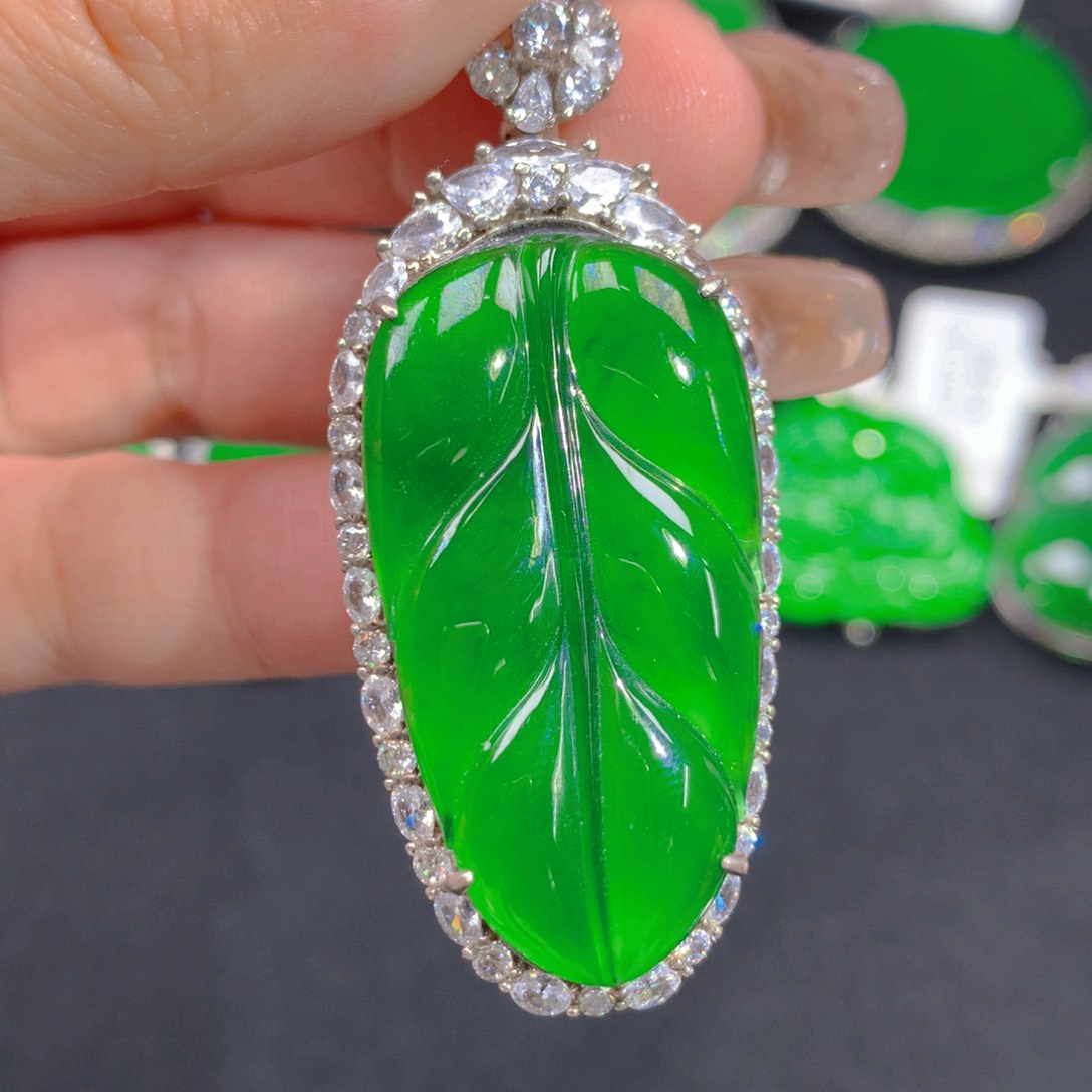 翡翠颈饰银S925镶嵌1111111111