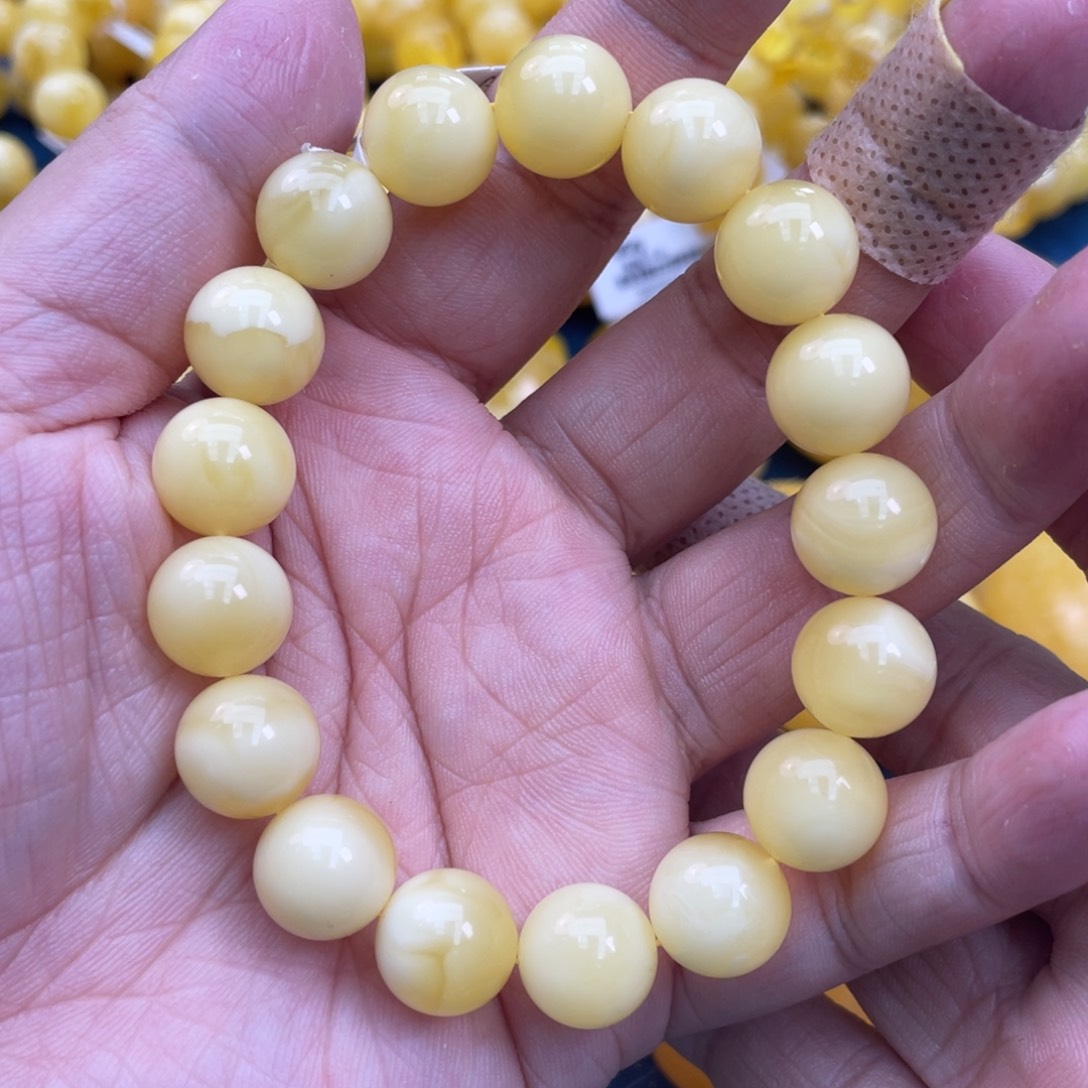 琥珀裸石未镶嵌琥珀蜜蜡12m m