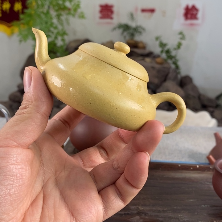 紫砂茶壶宜兴本绿110