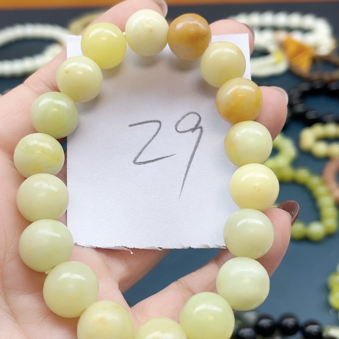 未镶嵌蛇纹石玉手链