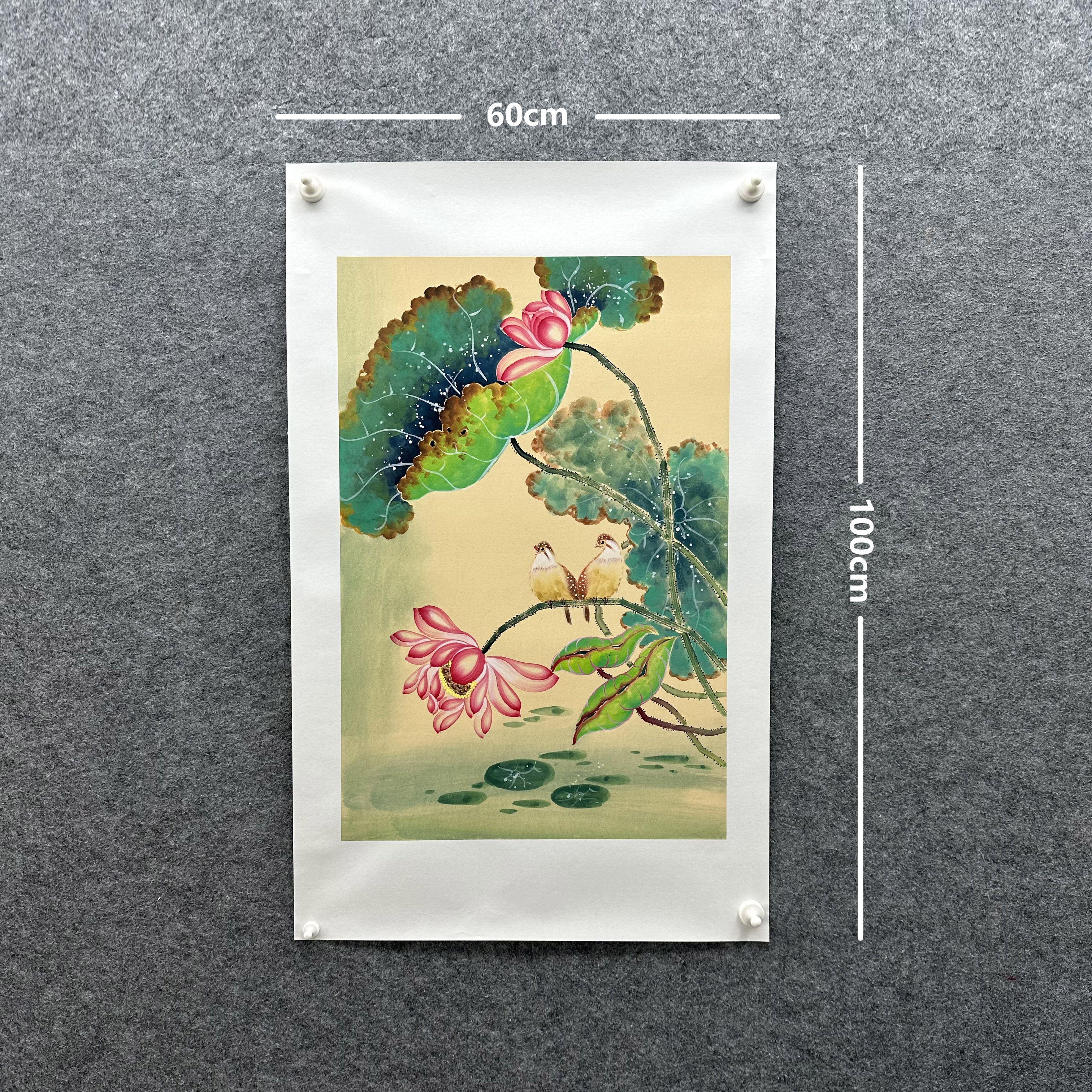 【花鸟】张恒禄60*100cm手绘礼盒作品