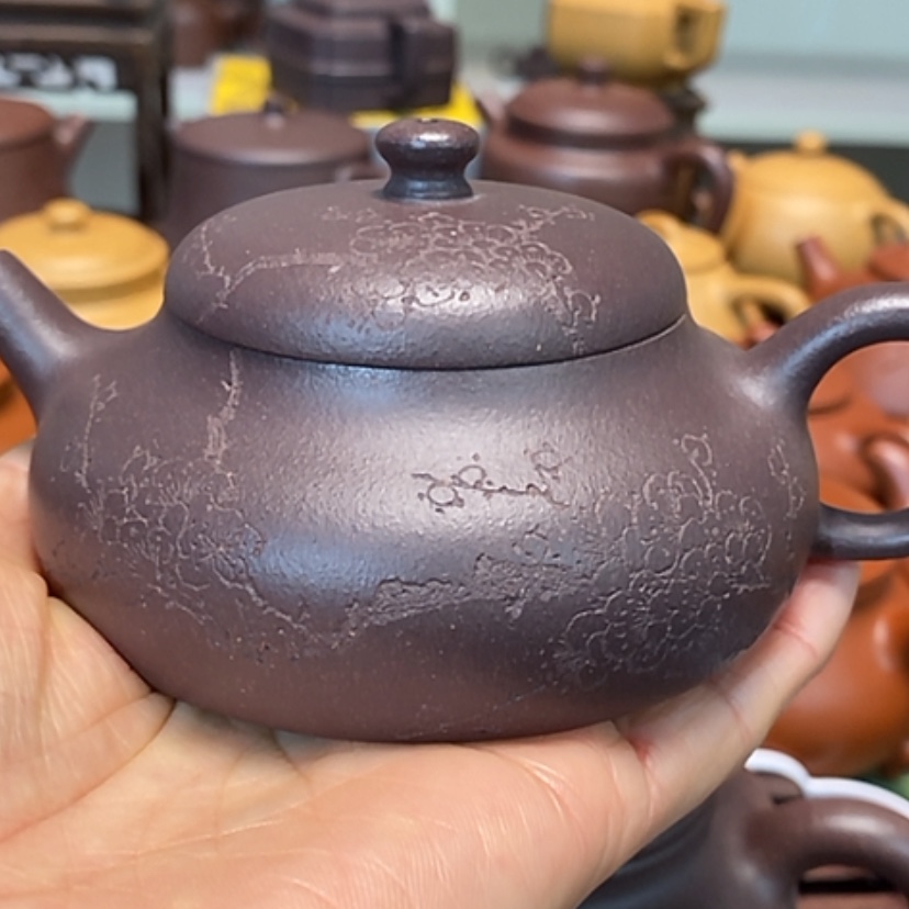 【闪购商品】紫砂茶壶如****果天青泥半手工清仓