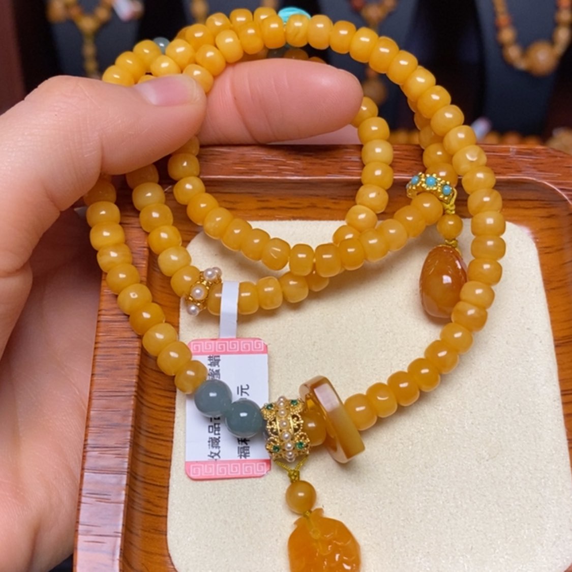 【闪购商品】蜜蜡手链未镶嵌手串