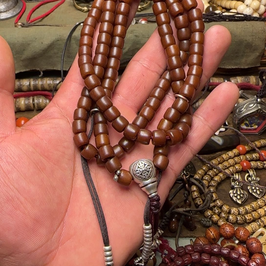 泥塑完美结合108菩提根扎西德勒