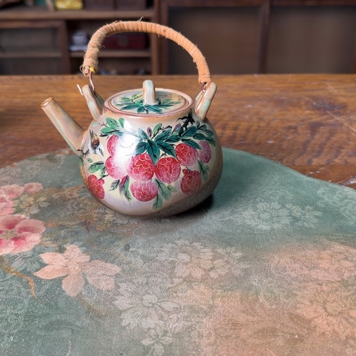 柴烧纯手工手绘陶瓷