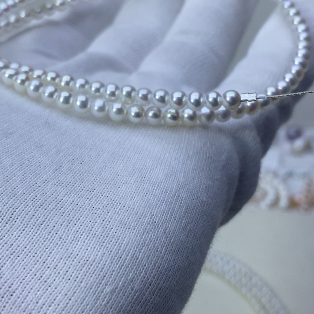 淡水珍珠项链银S925镶嵌善****）