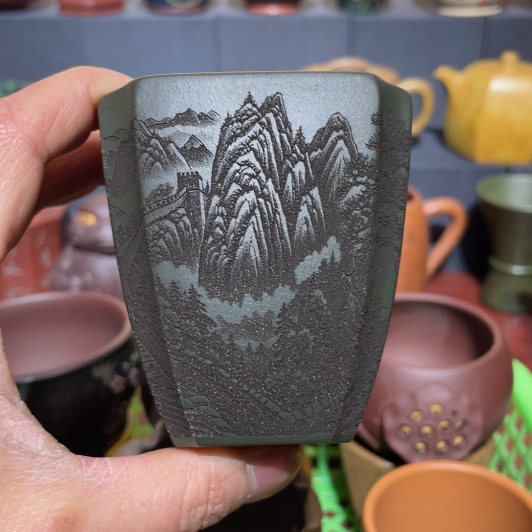 原矿紫砂手工主人杯