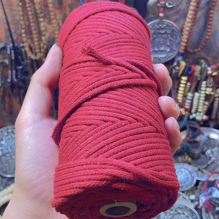 藏区阿佳手工喇嘛红绳子一卷，100米