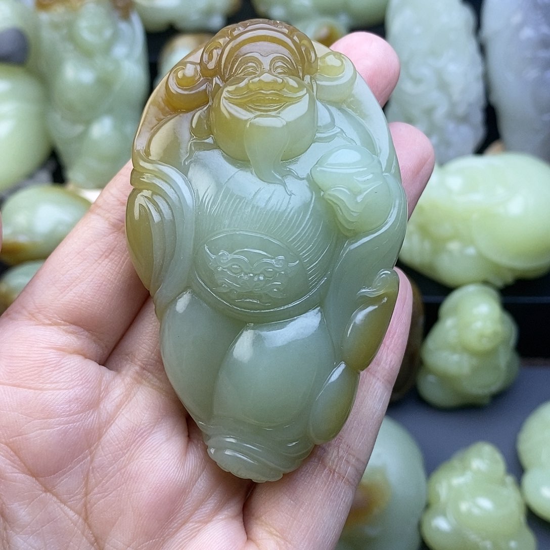 未镶嵌和田玉把件萌*