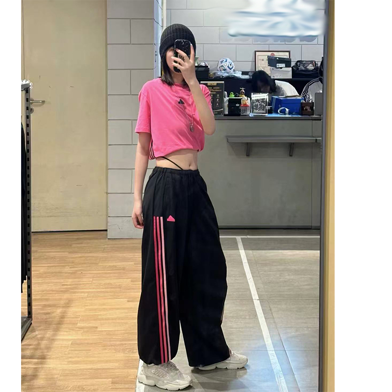 5号 欧罗拉风中腰宽松运动长裤女生韩版盐系少年感长裤舞蹈课