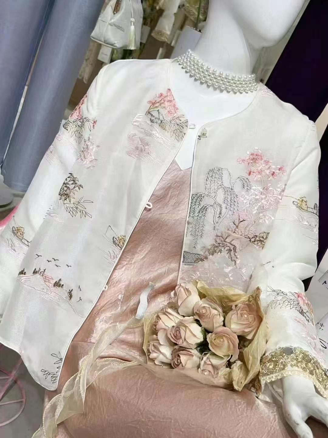 连衣裙女夏季高级气质收腰显瘦长裙颜颜洋气女装