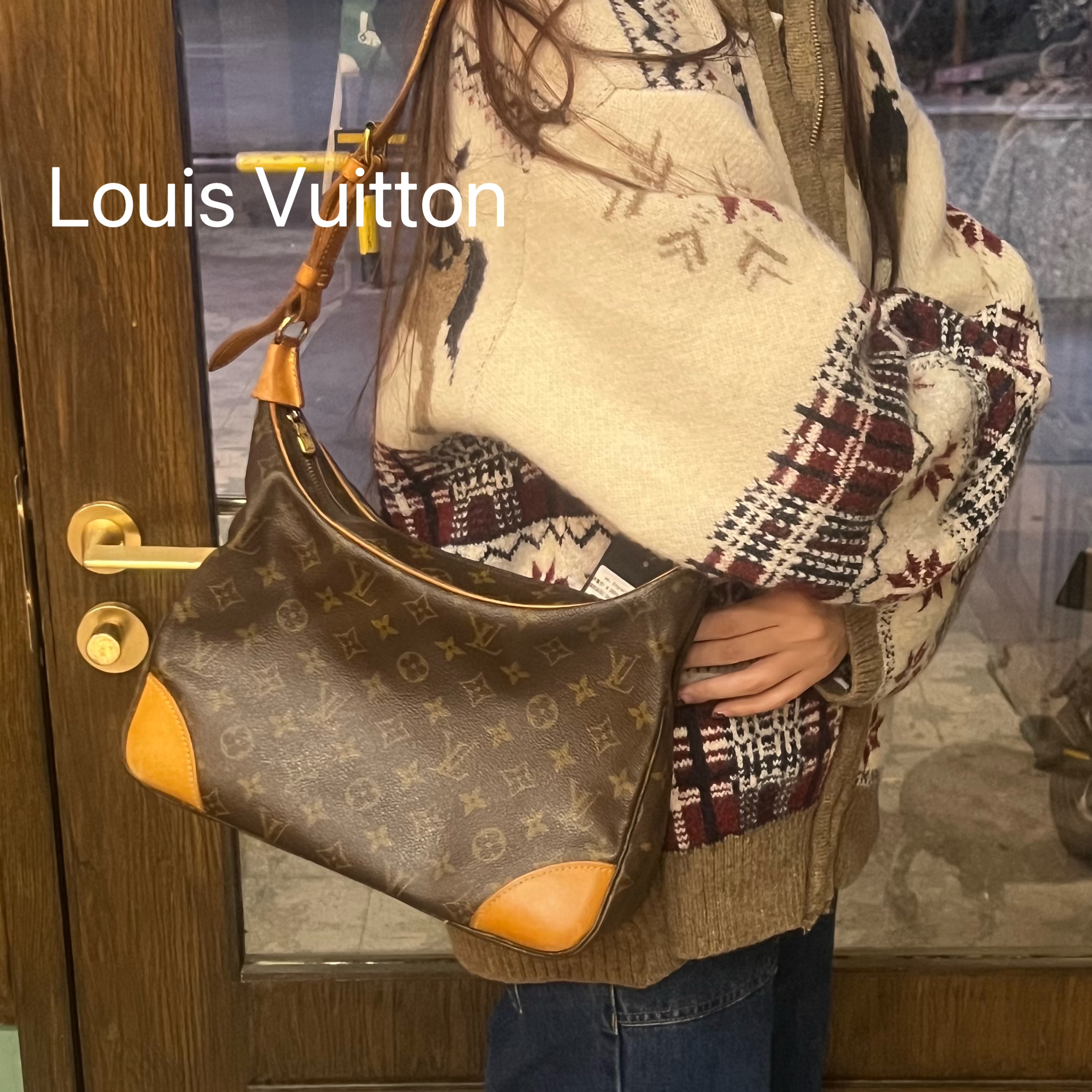 95新 LouisVuitton/路易威登 L346牛角单肩中古95新/代卖服务
