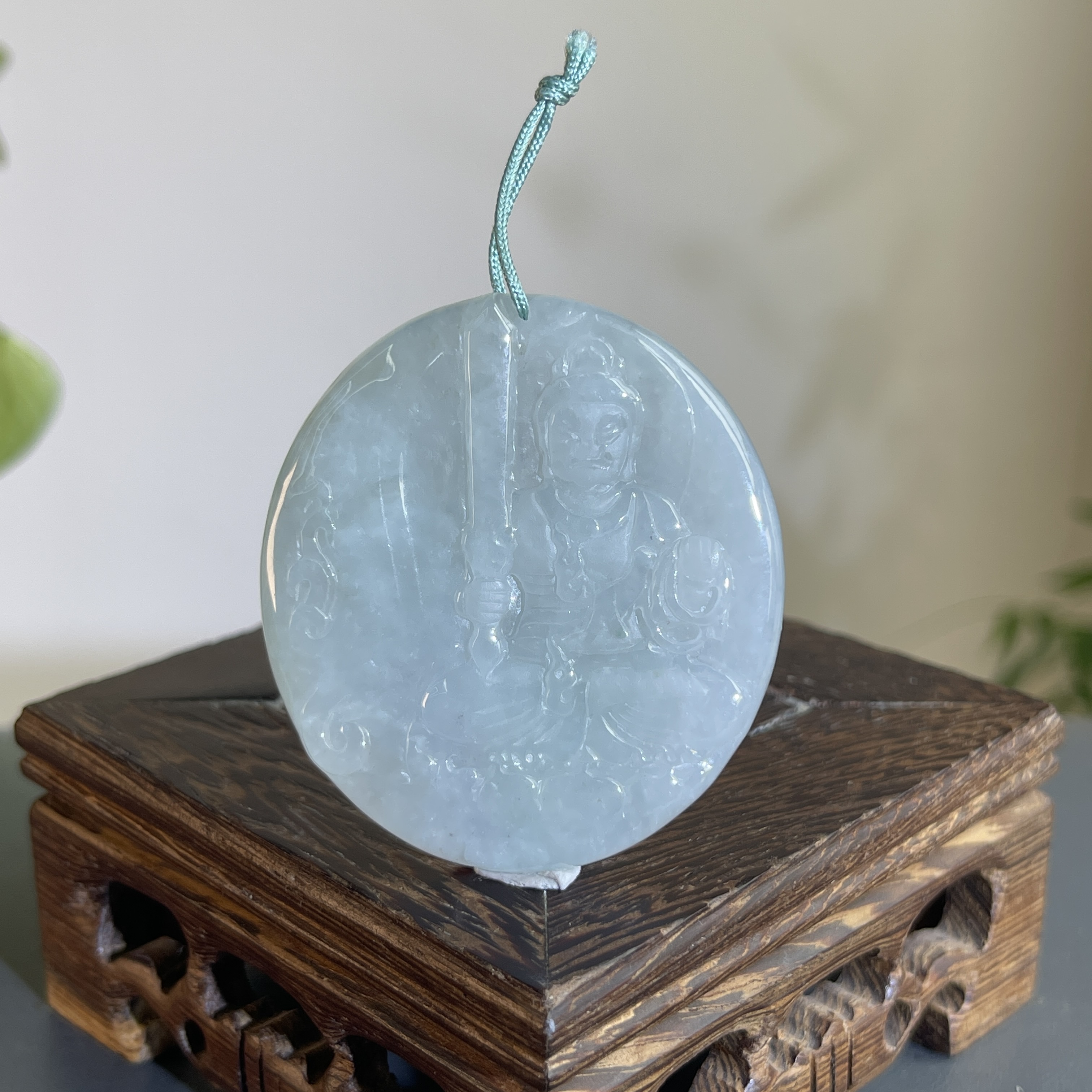 JTW07-53  天然翡翠缅甸A货 不动明王