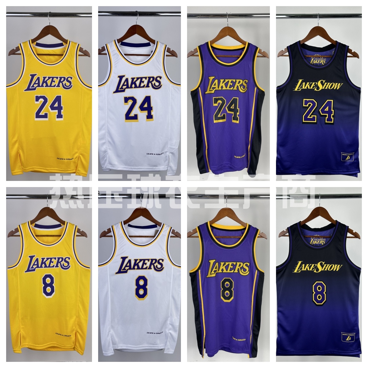 【科比】球衣合集SW球迷版湖人队篮球服背心热压贴布球衣小飞侠休闲