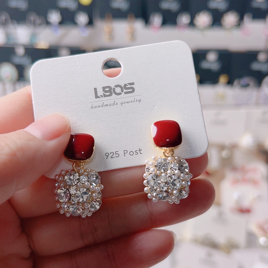 锆石纯铜合金耳环的