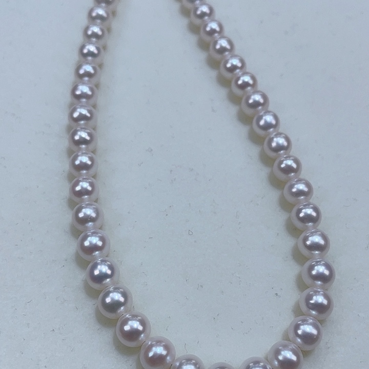 淡水珍珠颈饰银S925镶嵌6/6.5炫彩新品嘎嘎亮