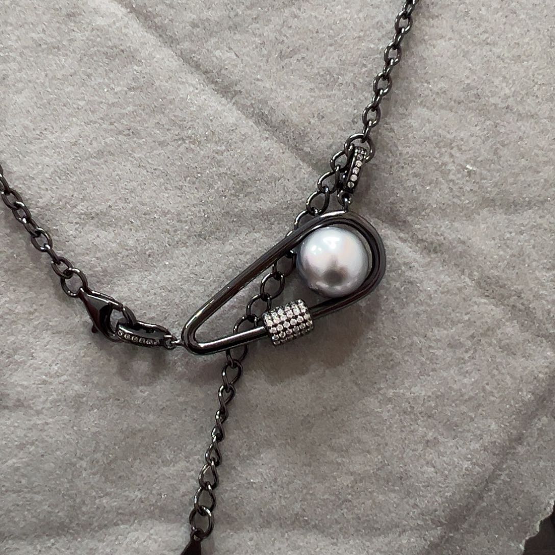 海水珍珠颈饰银S925镶嵌