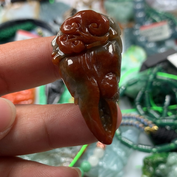 翡翠颈饰未镶嵌保真天然A货翡翠