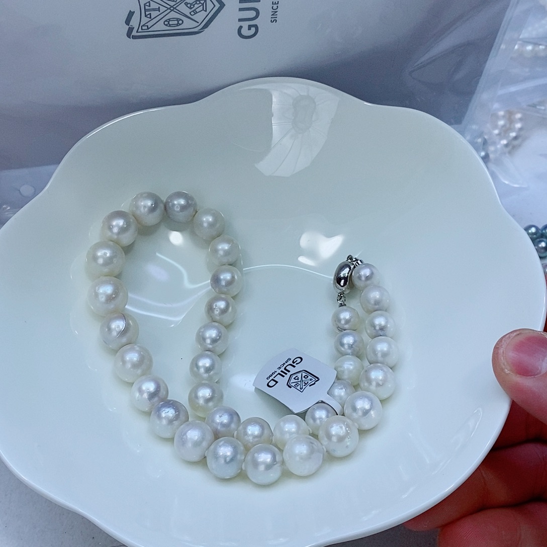 海水珍珠颈饰银S925镶嵌