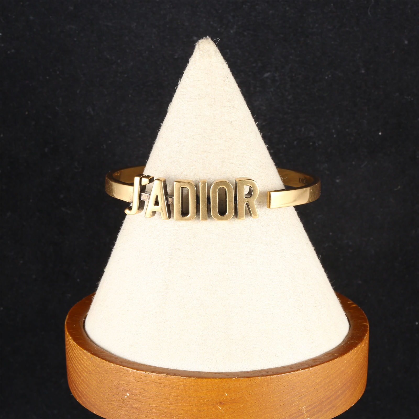 99新 DIOR/迪奥 花花合金 JADIOR 复古字母手镯