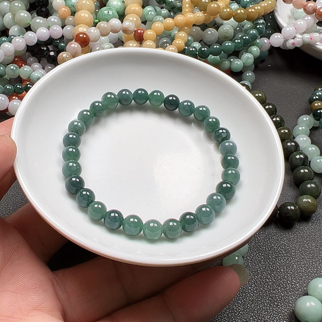 翡翠手链未镶嵌懵***！货主老华