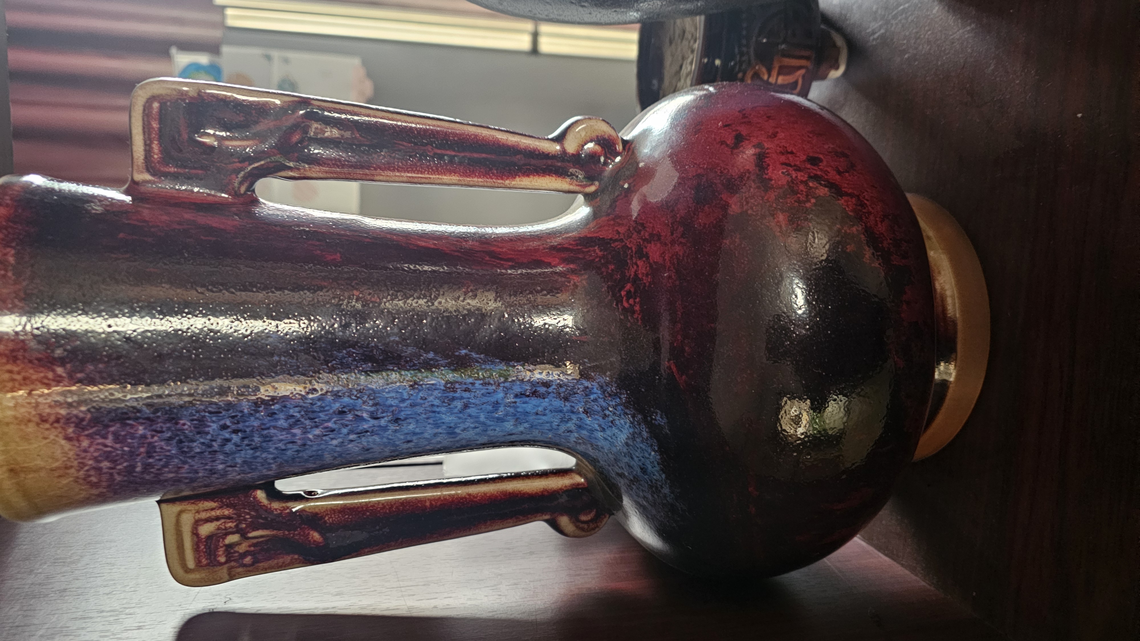 串代瓶。红斑。钧窑